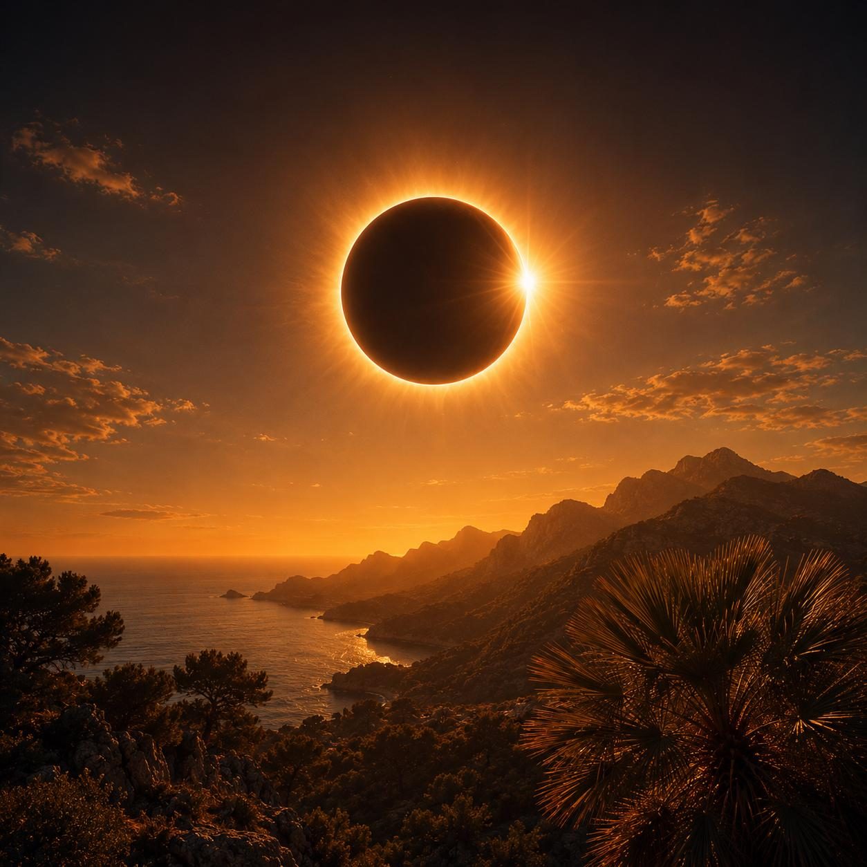 An artistic impression of the eclipse
